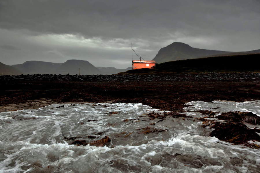 Schutzhütte an den Westfjorden Islands